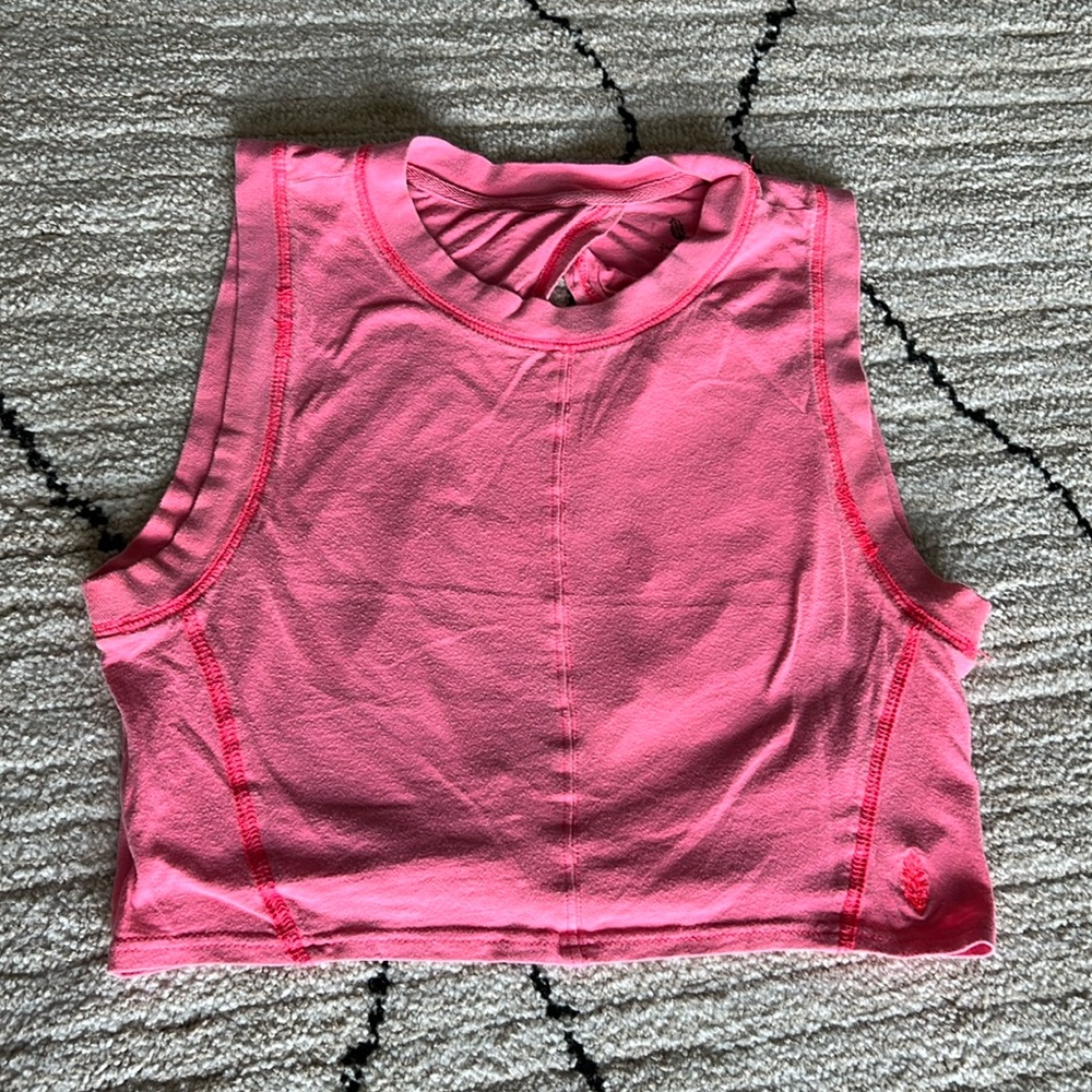 FP Movement Cropped Tank with Keyhole Back